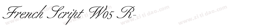 French Script W05 R字体转换